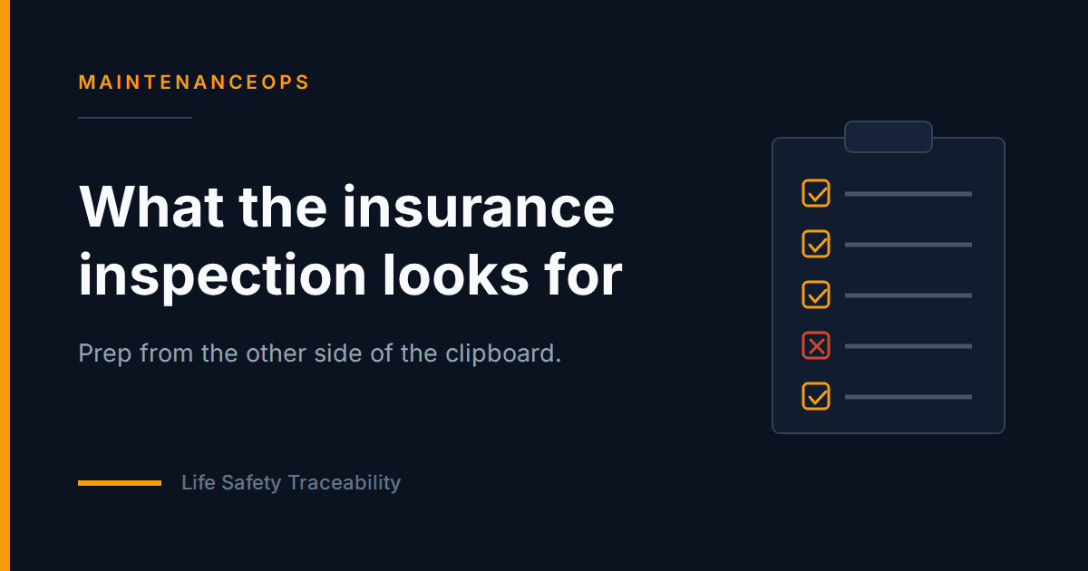 What the Insurance Pre-Inspection Actually Looks For